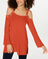 Thalia Sodi Embellished Cold Shoulder Sweater